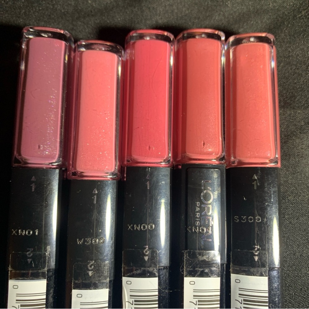 L’Oréal Infallible Pro Last Lipstick lot of 5
